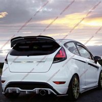 Rear Spoiler for Ford Fiesta MK6 MK6.5 MK7 MK7.5 ST-Line 2008-2017 Glossy Black ABS Cover Bodykit Cap Boot Lip Tail Tuning Wing