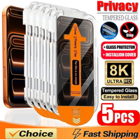 1-5PCS Privacy Tempered Glass For iPhone 16 13 17 Pro Max 11 15 14 16e 12 Mini XR X Xs 7 8 Plus Air Anti Spy Screen Protector