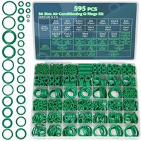 595Pcs Rubber Ring Repair Box, Automotive Air Conditioner O-Ring Repair Box, Machine Repair Tool Kit