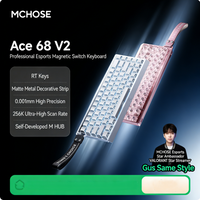 MCHOSE ACE60 ACE68 V2 Gaming Keyboard 0.005mm/0.001mm RT 16K/128K/256K Scan Rate 8KHz Polling Rate Hall Effect RT DKS SOCD RGB