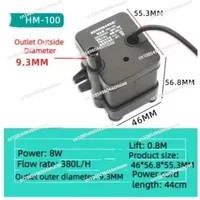 Universal 8W Submersible Water Pump - HM-100 AC Chiller Pump for Cooling Fans & Air Conditioning Systems 100 0.8m 380L 8W