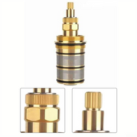 ABJY-Thermostatic Mixer Valve,Shower Valve, Brass Replacement Thermostatic Cartridge, Replacement 20-48 Celsius Thermostatic