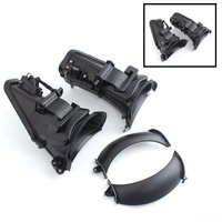 Kits de conduits d'air pour carénage intérieur de moto, 2 pièces, pour Harley Road Glide Special Ultra Limited FLTRX FLTRU 2015-2025 ABS noir