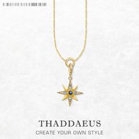 Charm Necklace Royalty Star Summer New Lucky Golden Fashion Jewelry Europe 925 Sterling Silver Gift For Women Men