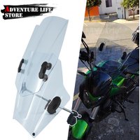 Szyba przednia motocykla szyba przednia rower miejski deflektor ekranu regulowany uniwersalny dla YAMAHA dla BMW dla HONDA dla KAWASAKI