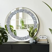 Crystal Mirror for Living Room, Wall Mirror, Modern Light, Luxury Decoration