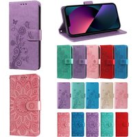 Magnetic Leather Wallet Flip Case for Xiaomi 17T Pro Phone Kickstand Cover Embossed Flower Butterfly for Xiaomi 17 Pro Max Cases