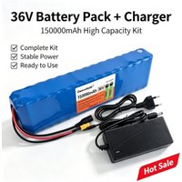 Große Kapazität 18650 Lithium-Ionen-Akku 36V 150000mAh 10S3P mit BMS-Mehrfachschutzadapter Kugoo S1 S2 S3 Elektroroller-Akku-Ersatz
