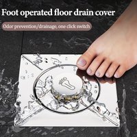 Stainless Steel Smooth Edge Bathroom Drain Floor Drain - Suitable, Easy to Install, Durable Bathroom Additions for Efficient