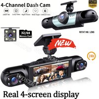 360° Car Camera 3/4Lens 1080P Dash Cam Auto 1080P Car recording camera Car DVR Front Left right RearView Camera Car Accessories