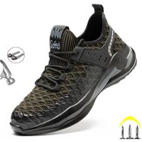 Size 50 Steel Toe Boots For Men Indestructible Safety Work Shoes Lightweight Steel Toe Sneakers Puncture Proof Male Footwear