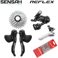 AliExpress SENSAH REFLEX Road Bike Shifter 2x8 Speed Rear Derailleur Front Derailleur Cassette Chain Sora Tiagra Claris Sensah Groupset