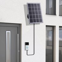 4W Solar Charger IP65 Waterproof Solar Panel Charger 9.8Ft Charging Cable Solar Panel Kit for Ring Video Doorbell 4/3/3 Plus/2