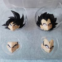 In Stock Son Goku Vegeta RE Double Floating Head Sculpt Dragon Ball SHF Head Accessory Battle Damaged Version Toys Anime Figure