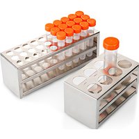 Test Tube Rack Lab Stainless Steel Test Tube Holder Colorimetric Tube Rack Centrifuge Tube Stander For School Experiment