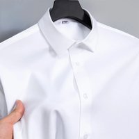 Neue Anti-Falten Männer Shirts Langarm Kleid Shirts Für Männer Slim Fit Camisa Social Business Bluse Weiß büro Hemd S-6XL