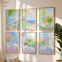 Nordic Modern Leisure INS Poster High Quality Print Waterproof Wall Art Sticker For Bar Living Room Decor Gift