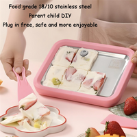 A66Z Joghurt-Frittiermaschine Ideal für Eiscreme, Fruchtshakes, Smoothies Hausgemachte Eismaschine