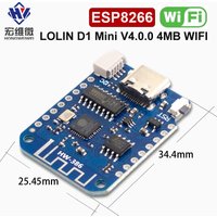 WEMOS D1 Mini V4.0.0 TYPE-C USB WIFI Internet rzeczy oparty na płytce ESP8266 4MB LOLIN 12C MicroPython Nodemcu kompatybilny z Arduino