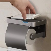 No need to drill 1pcs Toilet tissue box wall mounted toilet tissue holder bathroom waterproof toilet paper box roll holder