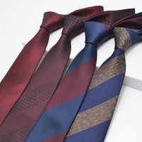 Classic 7cm Striped Navy Green Red Christmas Tree Neckties For Men Formal Paisley Flower Neck Tie Wedding Party Suit Accessories