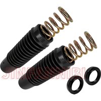 Front Fork Boots Rebuild Kit Oil Seals & Springs For Honda CT90 S90 CL90 TRAIL90