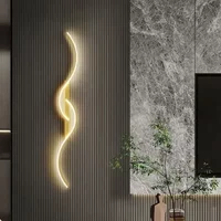 Modern LED Wall Lamp Minimalist Bedroom Bedside Led Sconce Long Strip Lustre Living Room Sofa Home Interior Lighting Fixtures