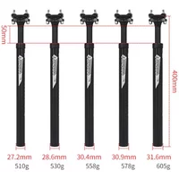 AliExpress MTB Seat Tube Shock Absorber Seat Post Aluminum Bicycle Seatpost 27.2/28.6/30.4/30.9/31.6*400mm Bike Accessories Ultralight