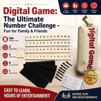 Rummy Card Set (106 cards) 4 card holders | Portable carrying bag | Classic board game for 2-4 players | Family gatherings & tra