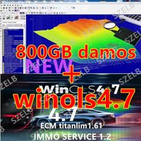 Winols 4.7 Vollaktiviert +800GB Damos Windows 10 11 Ohne Virtuelle Maschine Mehrsprachig +ECM TITANIUM 1.61 + IMMO SERVICE Tool 4 in 1