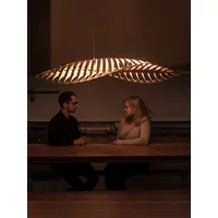 Nordic Wabi Sabi Fish Bone Wood Ceiling Pendant Light Home Deco Living Room Led Chandelier Bar Cafe Hanging Lamp Lustre Fixture