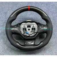 For 2014-2021 Peugeot 308 Carbon Fiber Leather Steering Wheel