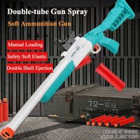 Shell Ejecting Soft Bullet Shotgun Toy Foam Blaster Model Indoor Outdoor Shooting Play Toy for Kids Birthday Gift