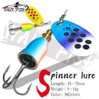 WALK FISH New 1#-5# 5g 6g 8g 9g 11g Metal Fishing Lure Spinner Bait High Quality Hard Baits Treble Hook Fishing Tackle For Pike