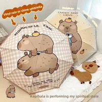 Cartoon Water Porpoise Automatic Umbrella Sun Protection Anti-UV Fully Automatic Umbrella Male Parasol Sunshade 8 Ribs