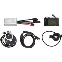 Electric Bike Motor Controller 15A Common Speed Controller 36V 48V with GD01 Panel 1 to 2 Cable Fully Waterproof Kit