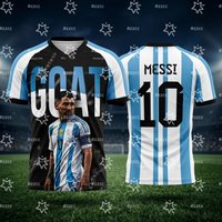 2026 Argentina Football Jersey Messi No.10 Match Training Kit Summer Sports Men's T-Shirt Kid's Clothing cycling jersey