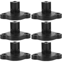 6Pcs Tent Foot Supports Portable Lightweight Plastic Replacement Parts for Outdoor Camping Canopy Awning Bottom Base Bracket