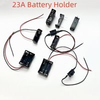 5PCS 12V 23A Battery Holder with WireLead And Switch Rechargeable Battery Case Storage Box Diy 1 2 slot 12V23A Shell Housing
