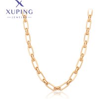 Xuping Jewelry New Arrival 50cm Fashion Necklace of Gold Color Women Exquisite Gift X001229481