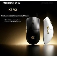 MCHOSE K7 V2 Ultra+ 8K Polling Rate PAW3955 TI Tri Mode Wireless Gaming Mouse 50000DPI RGB Magnetic Charging Dock Nordic 54L Sup