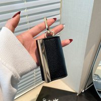Reusable Mini Keychain Tote Bag Large Capacity Eco-Friendly Foldable Shopping Bag Key Ring Lightweight Expandable Reusable Bag
