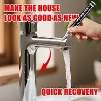 Metal touch-up paint-multifunctional silver touch-up paint-scratch repair pen, suitable for faucet, wheel hub, chrome plating, c
