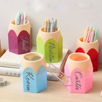 Customized Colorful Pen Holder Creative Multifunctional Round Desktop Storage Organizer for Students
