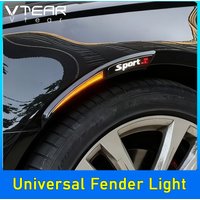 Vtear Universal Car Fender Turn Signal Light Mudguard Warning And Decorative Lights Exterior Vehicle Body Parts Accessories