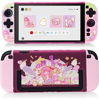 GeekShare Slim Protective Case Compatible with Switch 2 (2025), Dockable Hard Shell for Switch 2 Game Console - Patch Moe Doll