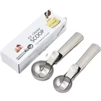 Stainless Steel Ball Digger Spoon Ice Cream Scoop Round Fruit Melon Baller Tool Watermelon Kitchen Gadget Household Utensil