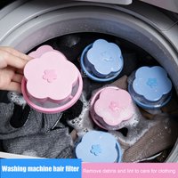 Plum Blossom Shape Laundry Ball With Mesh For Washing Machine Floating Pet Fur Lint Hair Catcher Clothes Cleaning Balls Removal