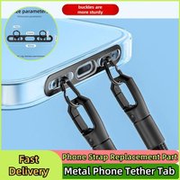 Ultra-thin Cellphone Lanyard Metal Phone Tether Tab Double Buckle Hole Cell Phone Lanyard Patch Phone Strap Replacement