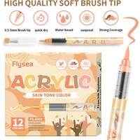 12-48 Colors Art Markers Soft Tip Acrylic Markers For Painting Comic Drawing Coloring Festival Gift DIY Art Supplies
